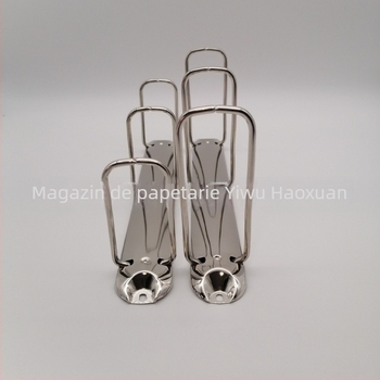 Clip pentru documente, formă Q, cu trei găuri, metal, model PQ280-3-65/36, format A4, ambalare carton