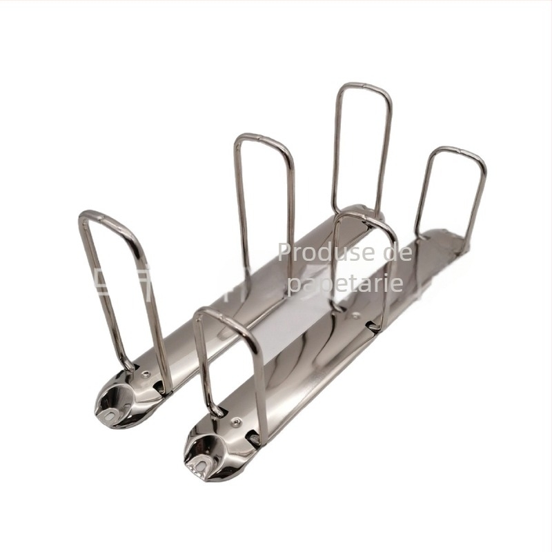 Clip pentru documente, formă Q, cu trei găuri, metal, model PQ280-3-65/36, format A4, ambalare carton