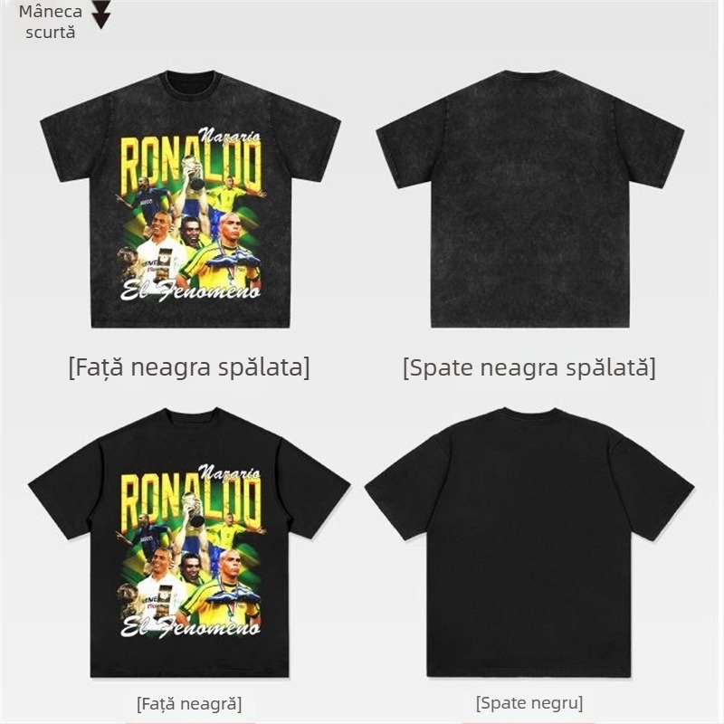 Tricou, guler rotund, mâneci scurte, bumbac 96%+, imprimare cu motiv de personaje