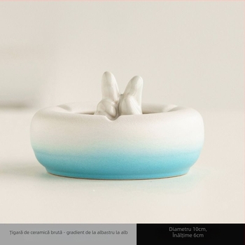 Cenușar ceramic ZY3402 cu schimbare graduală a culorii – creativ, personalizat, la modă pentru living și birou, reutilizabil, stil Chinezesc