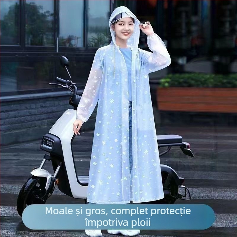 Pelerină de ploaie din PVC, cu țesătură de 0,16 mm, strat impermeabil din adeziv PVC, pentru adulți