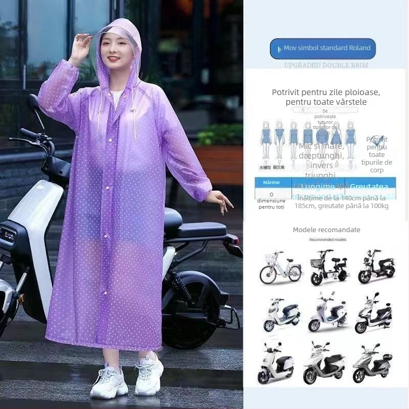 Pelerină de ploaie din PVC, cu țesătură de 0,16 mm, strat impermeabil din adeziv PVC, pentru adulți