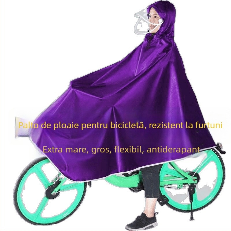 Poncho pentru bicicletă – țesătură Oxford groasă, pentru adulți, stil modern minimalist