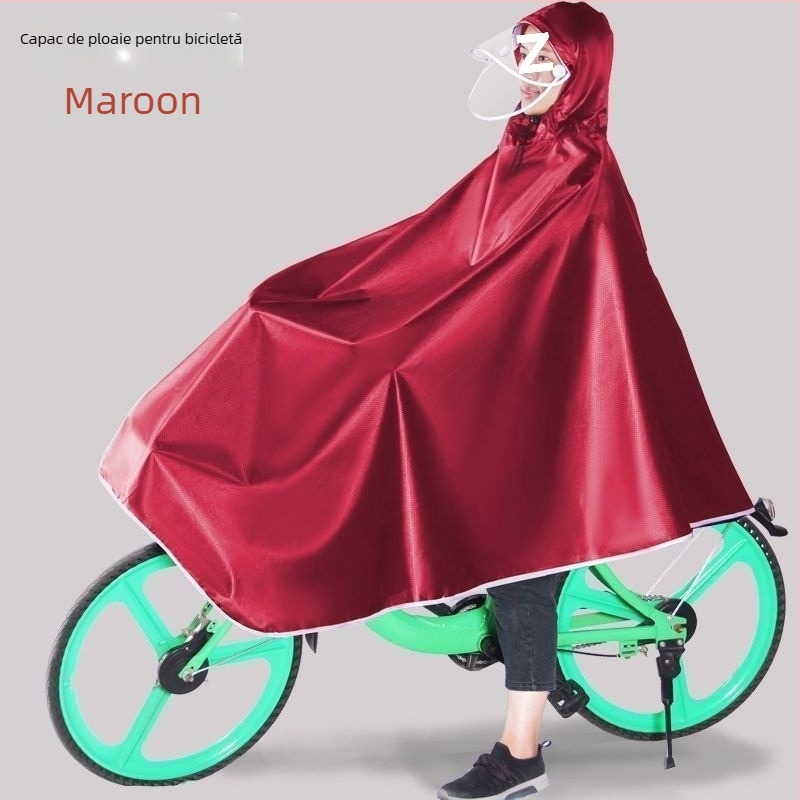 Poncho pentru bicicletă – țesătură Oxford groasă, pentru adulți, stil modern minimalist