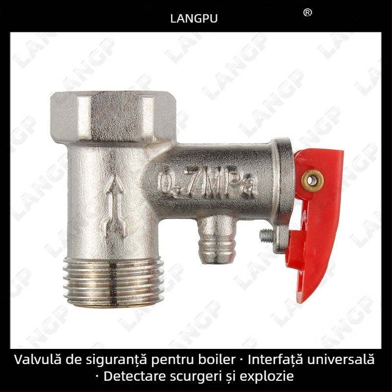 Valvă de amestec pentru încălzitor de apă din oțel inoxidabil 304 – supapă de amestec U din cupru, montaj deschis, accesoriu pentru duș