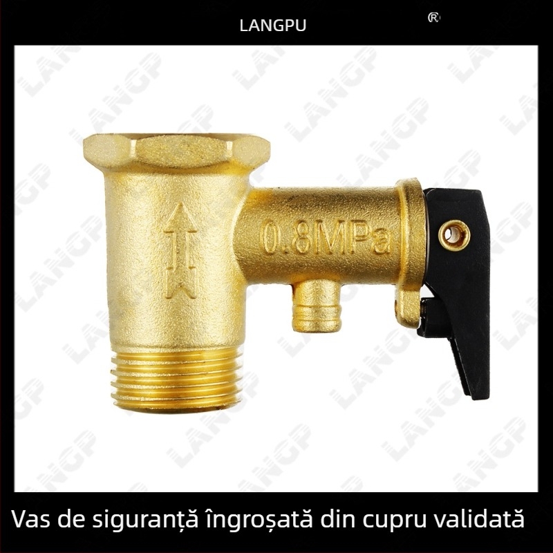 Valvă de amestec pentru încălzitor de apă din oțel inoxidabil 304 – supapă de amestec U din cupru, montaj deschis, accesoriu pentru duș