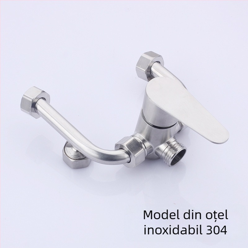 Valvă de amestec tip U pentru boiler electric de apă, oțel inoxidabil 304, presiune de lucru 0.8 MPa, interval de temperatură -10°C până la 90°C, debit la ieșire 20