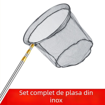 Plasă de aruncare din oțel inoxidabil, set complet, fixă; Material: oțel inoxidabil; Diametrul gurii plasei: altul; Adâncime: altă