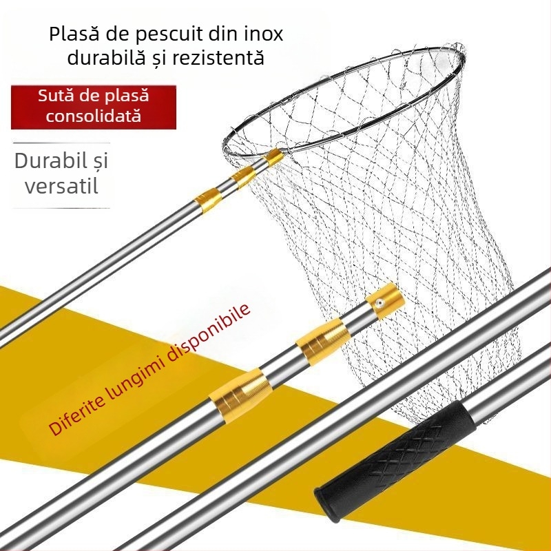 Plasă de aruncare din oțel inoxidabil, set complet, fixă; Material: oțel inoxidabil; Diametrul gurii plasei: altul; Adâncime: altă