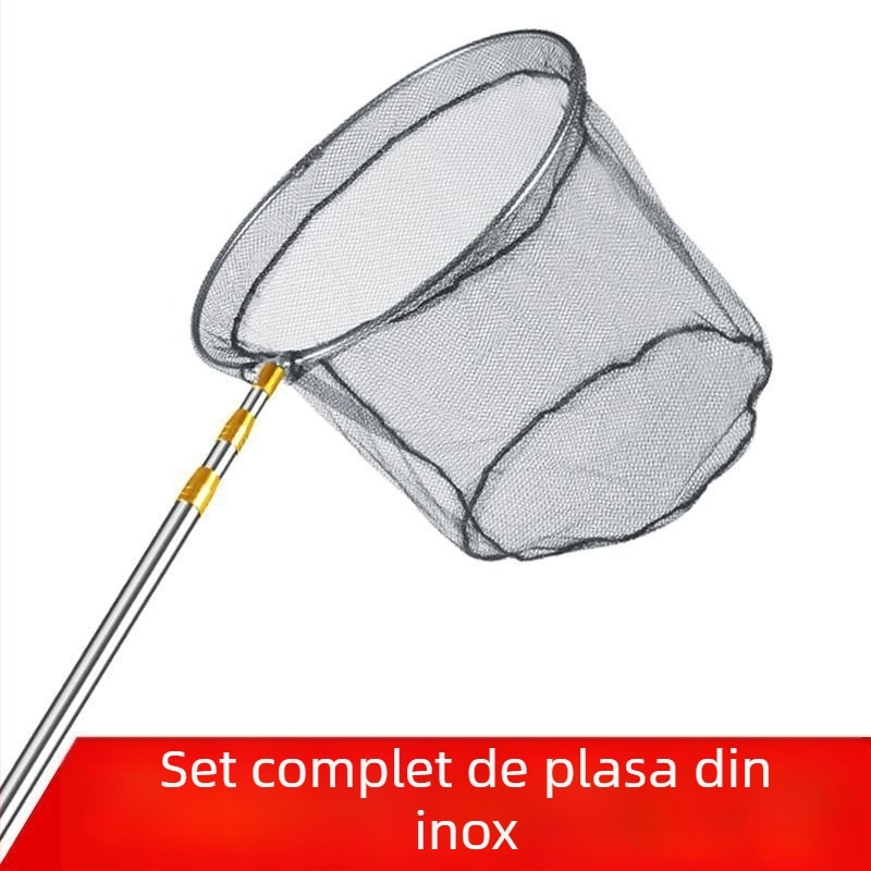 Plasă de aruncare din oțel inoxidabil, set complet, fixă; Material: oțel inoxidabil; Diametrul gurii plasei: altul; Adâncime: altă