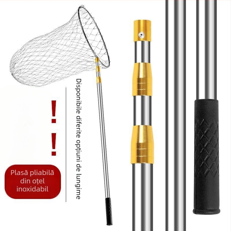 Plasă de aruncare din oțel inoxidabil, set complet, fixă; Material: oțel inoxidabil; Diametrul gurii plasei: altul; Adâncime: altă