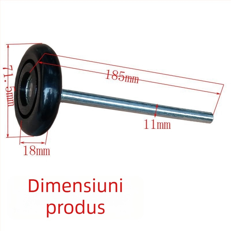 Rulou electric cu telecomandă pentru ușa de garaj, roată din nylon cu ghidaj și lagăr metalic