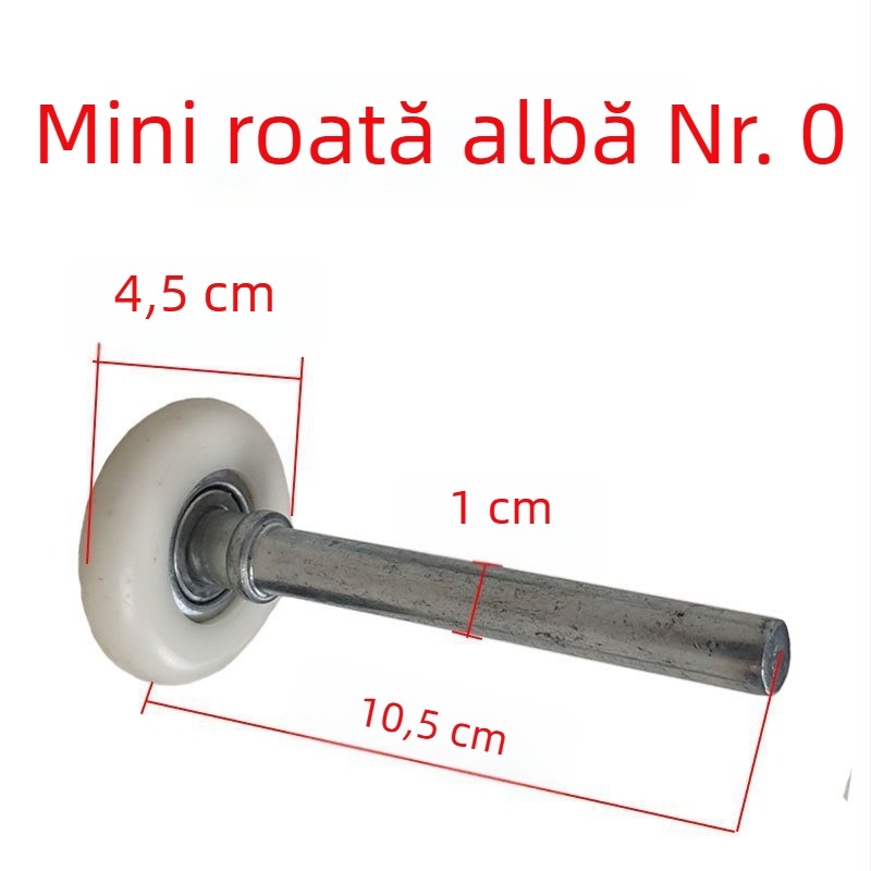 Rulou electric cu telecomandă pentru ușa de garaj, roată din nylon cu ghidaj și lagăr metalic