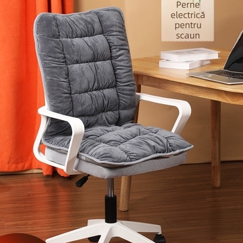 Perne încălzite pentru șezut cu spătar, alimentare USB, universală, unisex, husă din piele naturală