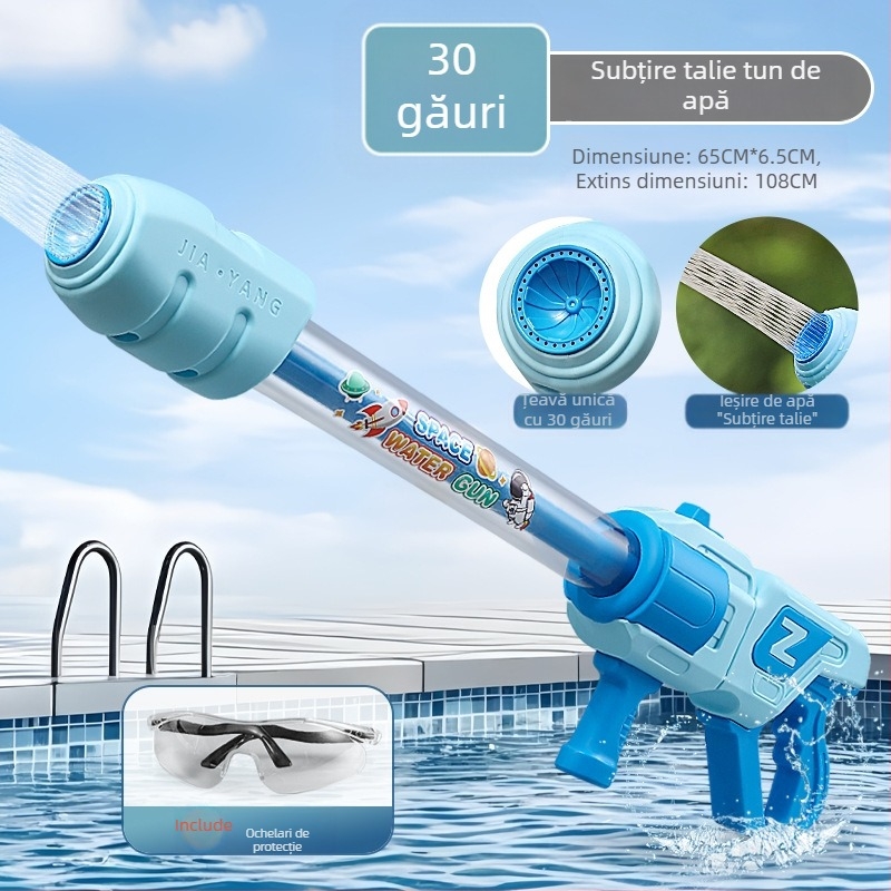 Pușcă de apă cu mecanism de tras - jucărie din plastic Dasidi, certificat 3C 2021182202021043, potrivită pentru 7-14 ani