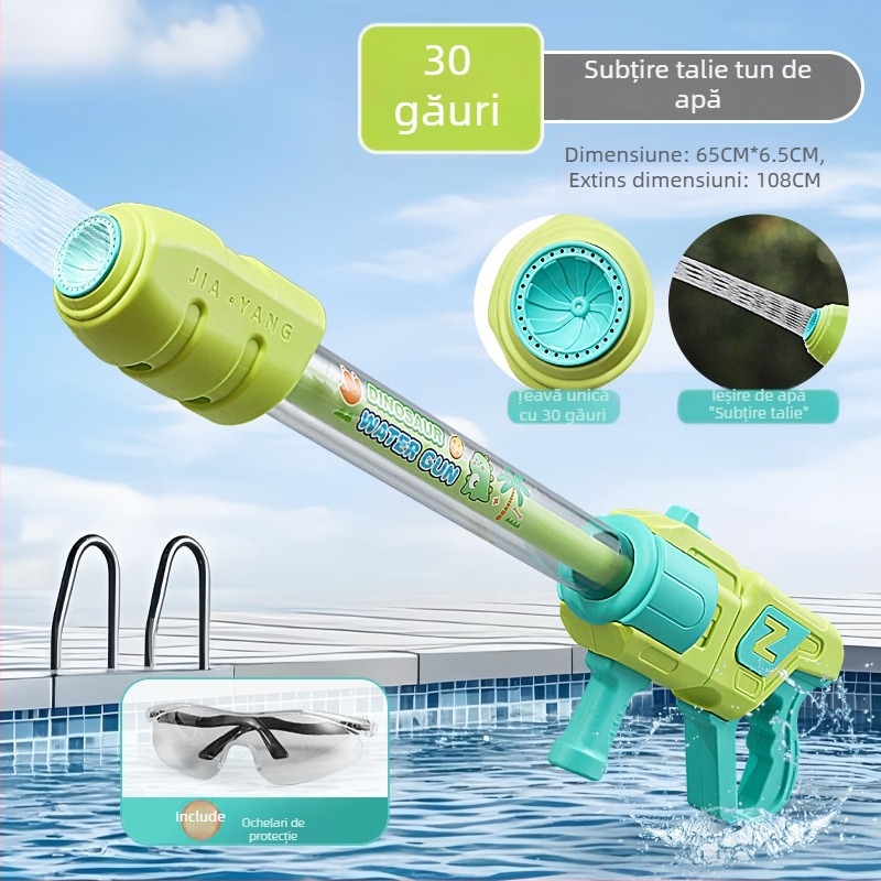 Pușcă de apă cu mecanism de tras - jucărie din plastic Dasidi, certificat 3C 2021182202021043, potrivită pentru 7-14 ani