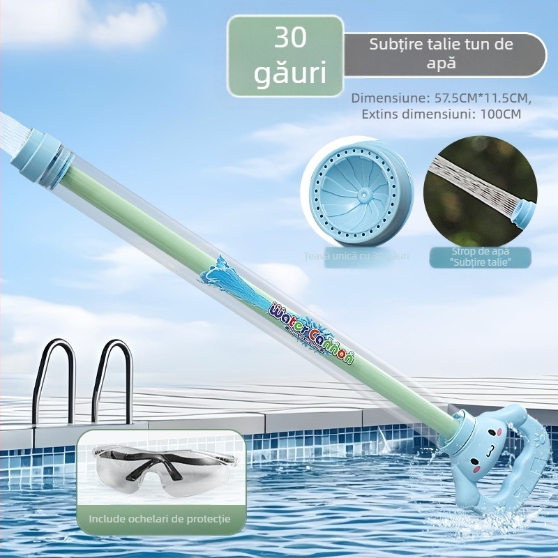 Pușcă de apă cu mecanism de tras - jucărie din plastic Dasidi, certificat 3C 2021182202021043, potrivită pentru 7-14 ani