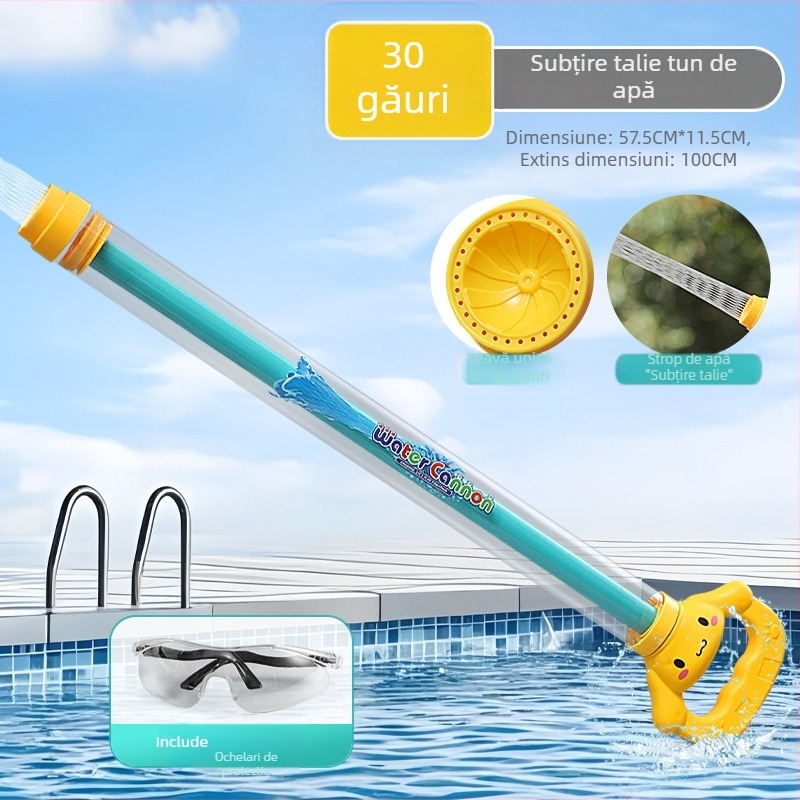 Pușcă de apă cu mecanism de tras - jucărie din plastic Dasidi, certificat 3C 2021182202021043, potrivită pentru 7-14 ani