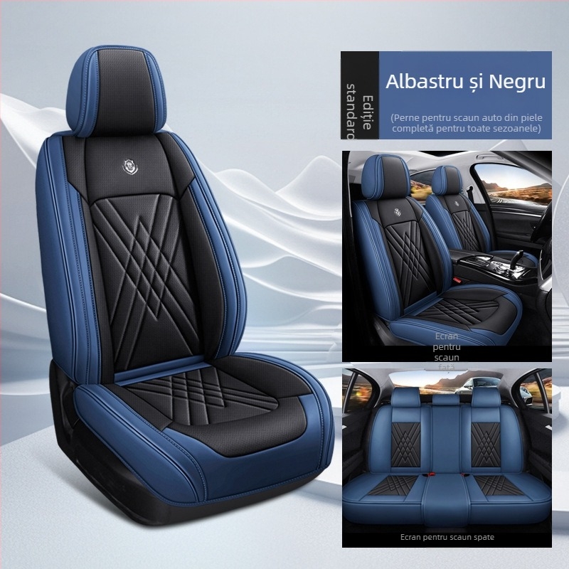 Huse pentru scaune auto – set complet, pentru cinci locuri, universal pentru toate sezoanele, material din fibre, umplutură din bumbac