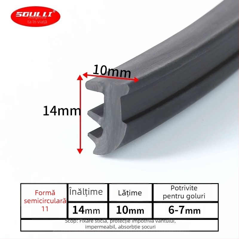 Bandă de etanșare din aliaj de aluminiu, tip T, pentru uși și ferestre, bandă de presare a spațiului dintre sticlă, model Xjmft