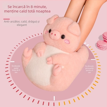 Padă încălzitoare pentru picioare – sticlă cu apă caldă reîncărcabilă, 420W, 220V, flanel, model hk-420