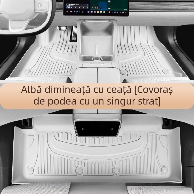 Tesla Model 3 și Model Y – covorașe auto din TPE cu acoperire completă, grosime 3,5 mm, greutate 6 kg, tălpi din latex