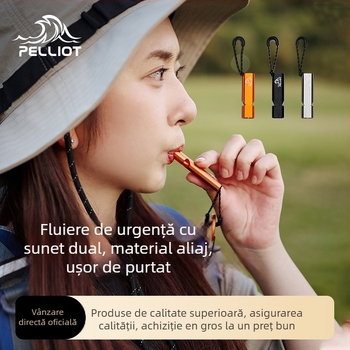 Fluier de supraviețuire pentru exterior, din aliaj de aluminiu, marcă pelliot/Boxi