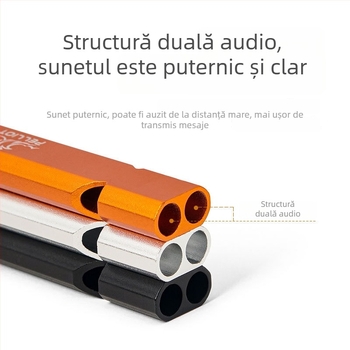 Fluier de supraviețuire pentru exterior, din aliaj de aluminiu, marcă pelliot/Boxi