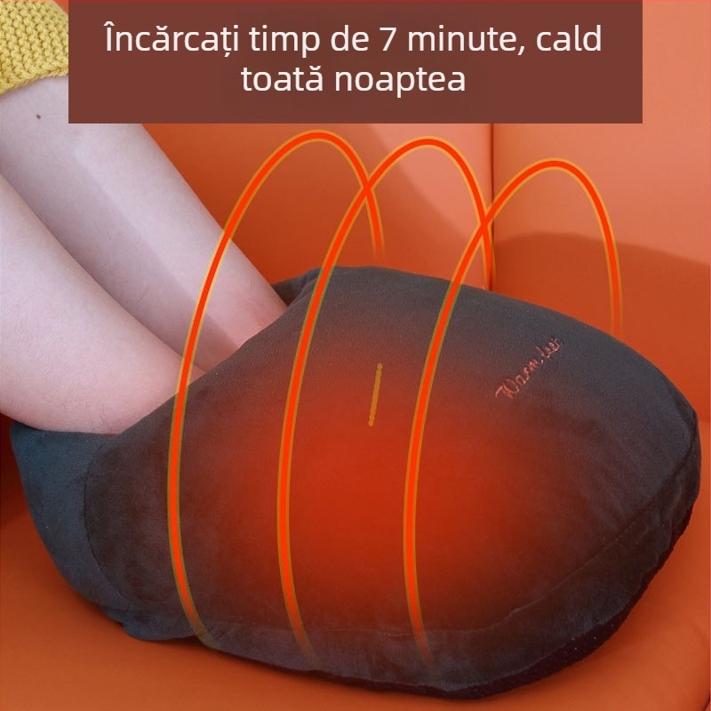 Încălzitor reîncărcabil pentru picioare, iarnă — pernă de încălzire pentru pat cu pungă de apă fierbinte