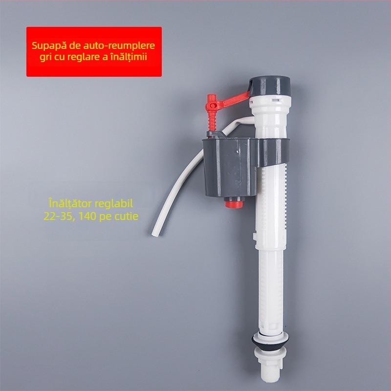 Accesorii pentru rezervor montat pe perete pentru toaletă de tip squat – valve de alimentare și evacuare, din plastic