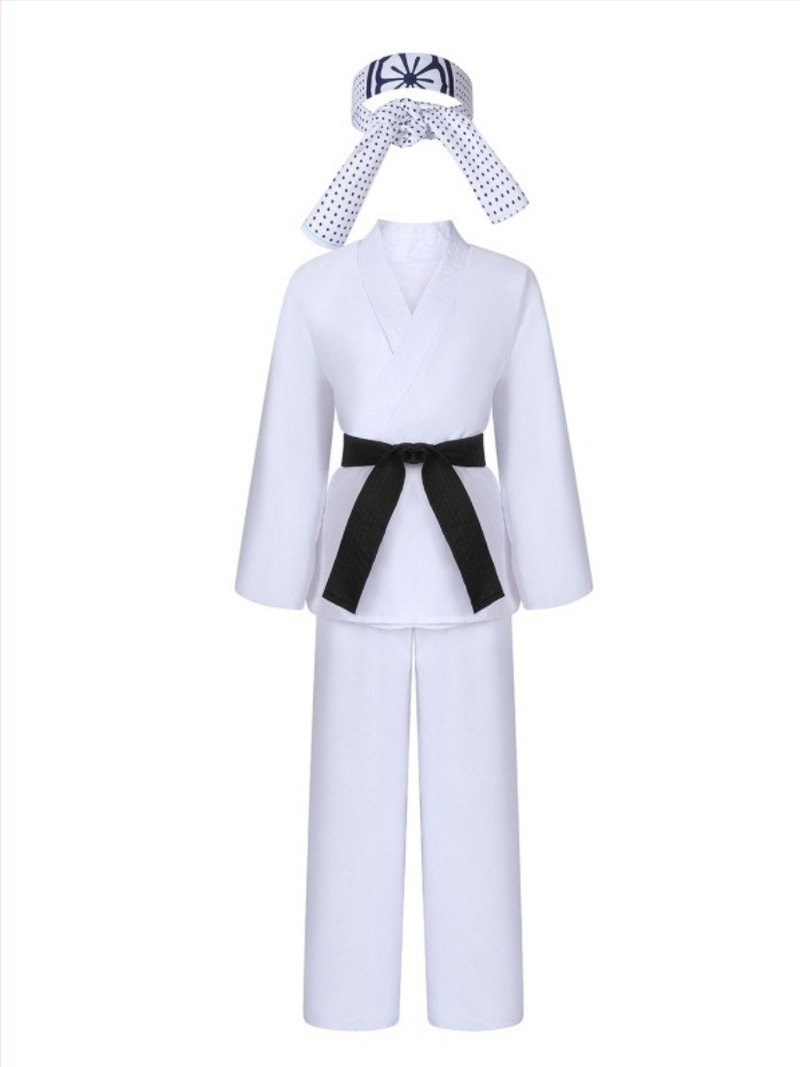 Costum cosplay taekwondo, unisex, țesătură moale, fără guler, primăvara 2025, pentru copii sub 17 ani