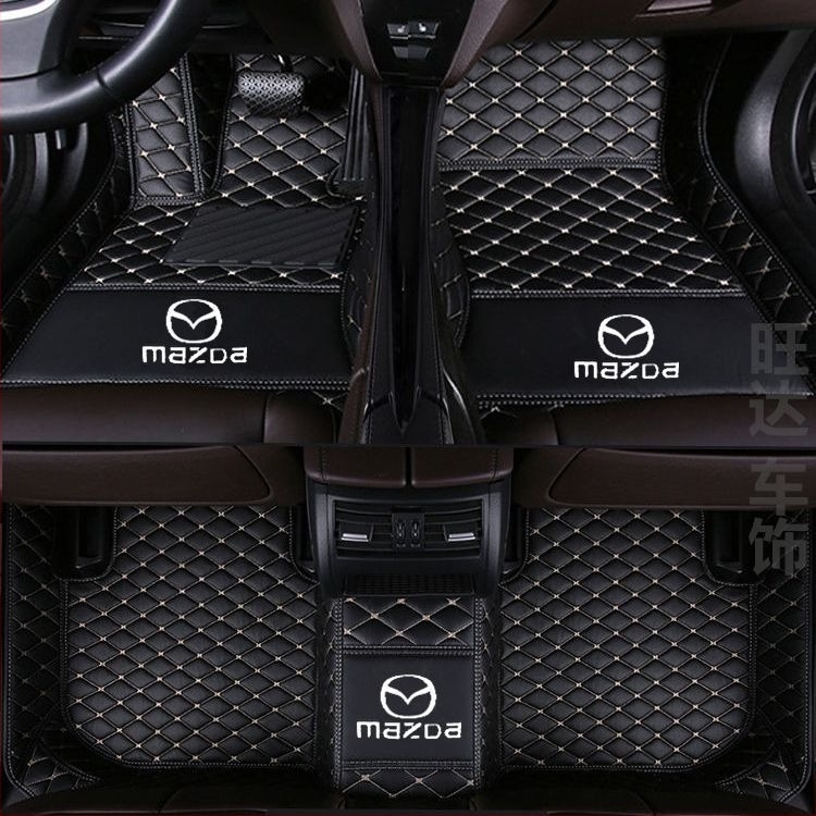 Covorașe auto Mazda cu acoperire completă pentru CX-3, CX-4, CX-5, CX-7 și CX-8; Material: TPE+XPE cu anti-derapaj; Greutate: 5 kg; Brand: Dawn; Stil: covorașe pentru picioare din piele.