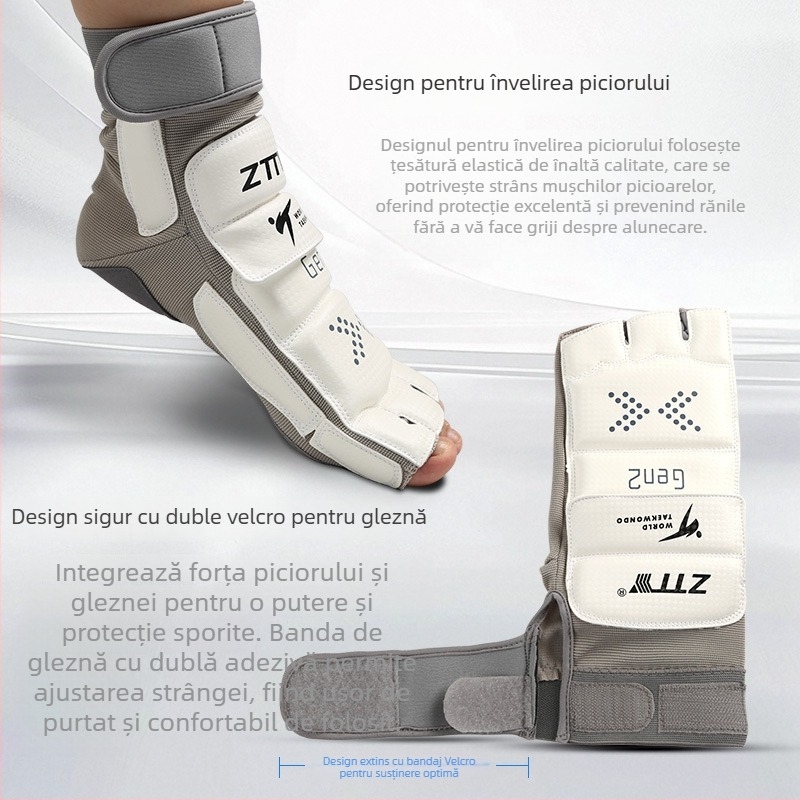 Ztty Protecții pentru mână și picior pentru Taekwondo cu protecție a palmei – fibră poliesterică, universal pentru antrenament Taekwondo