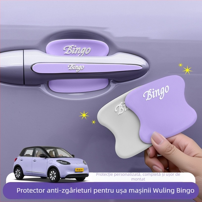 Film de protecție pentru mânerul ușii auto Sm-Wuling Bingo – anti-zgârieturi, decorativ, protecția vopselei