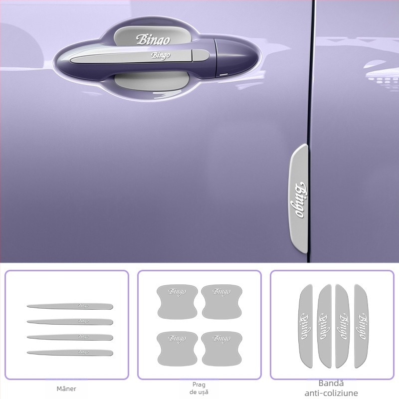 Film de protecție pentru mânerul ușii auto Sm-Wuling Bingo – anti-zgârieturi, decorativ, protecția vopselei