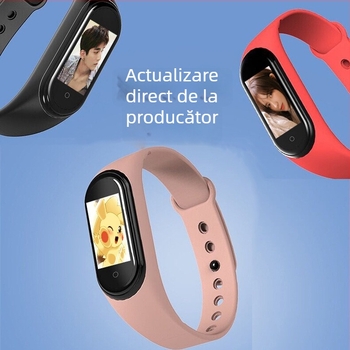 Brățară inteligentă M4 – compatibilă Android, autonomie baterie 7-14 zile, curea TPU, memorie 32MB, notificări inteligente