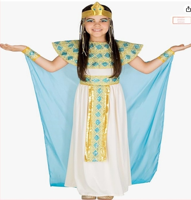 Costum cosplay Cleopatra pentru spectacole pe scenă, femei, poliester; material principal 80–90% poliester, material secundar 70–80% poliester, Primăvara 2025