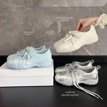 Adidași de antrenament cu Velcro, partea superioară din plasă respirabilă, PU talpă intermediară, talpă exterioară din cauciuc, talpă joasă