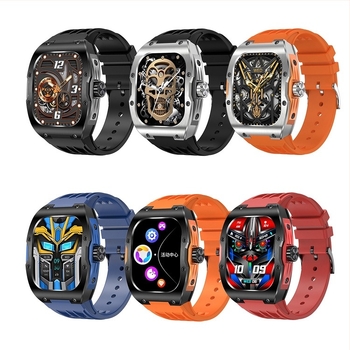 AK69 Smartwatch pentru sport în aer liber - Ecran AMOLED de 1,95 inch, monitorizare ritm cardiac și saturație de oxigen, apeluri Bluetooth, baterie 7–14 zile