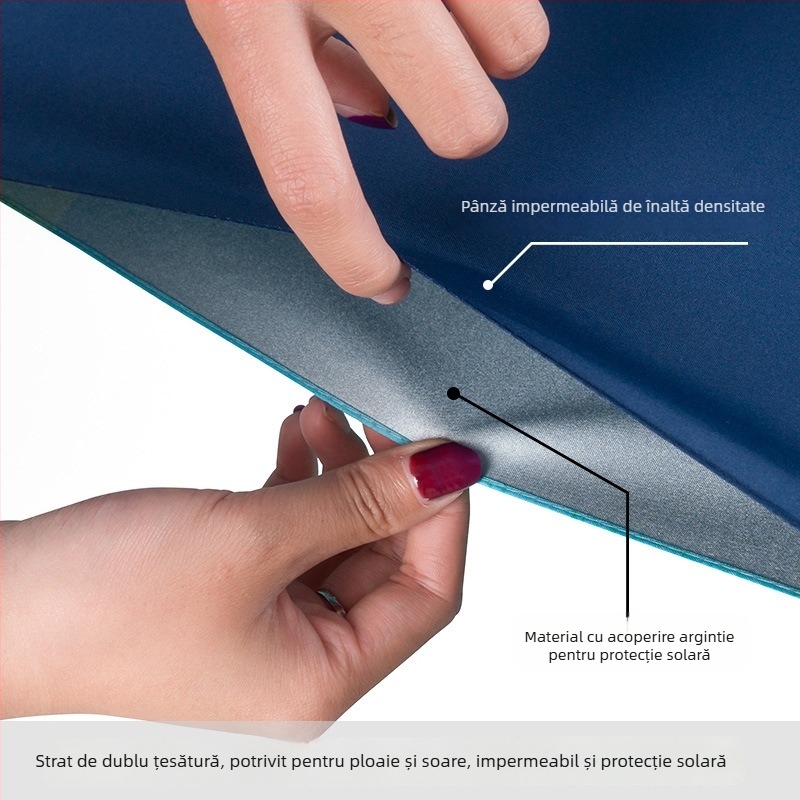 Bear Brother Umbrelă pentru copii, siguranță, design invers cu două straturi, 8 nervuri din fibră, țesătură 190T PG cu efect lotus, deschidere/închidere manuală, logo personalizabil