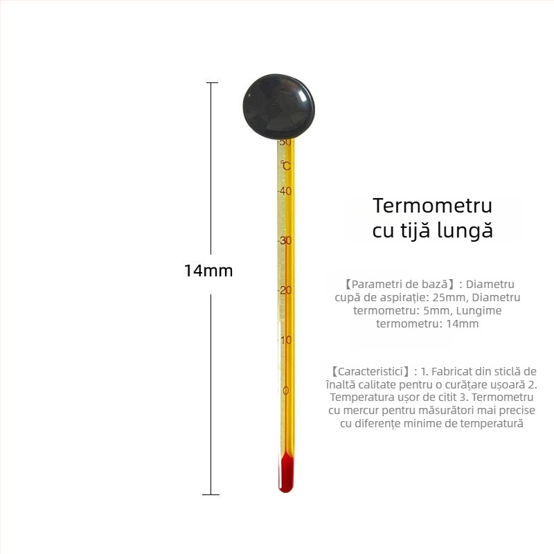 Termometru pentru acvariu, corp din plastic, senzor de inducție