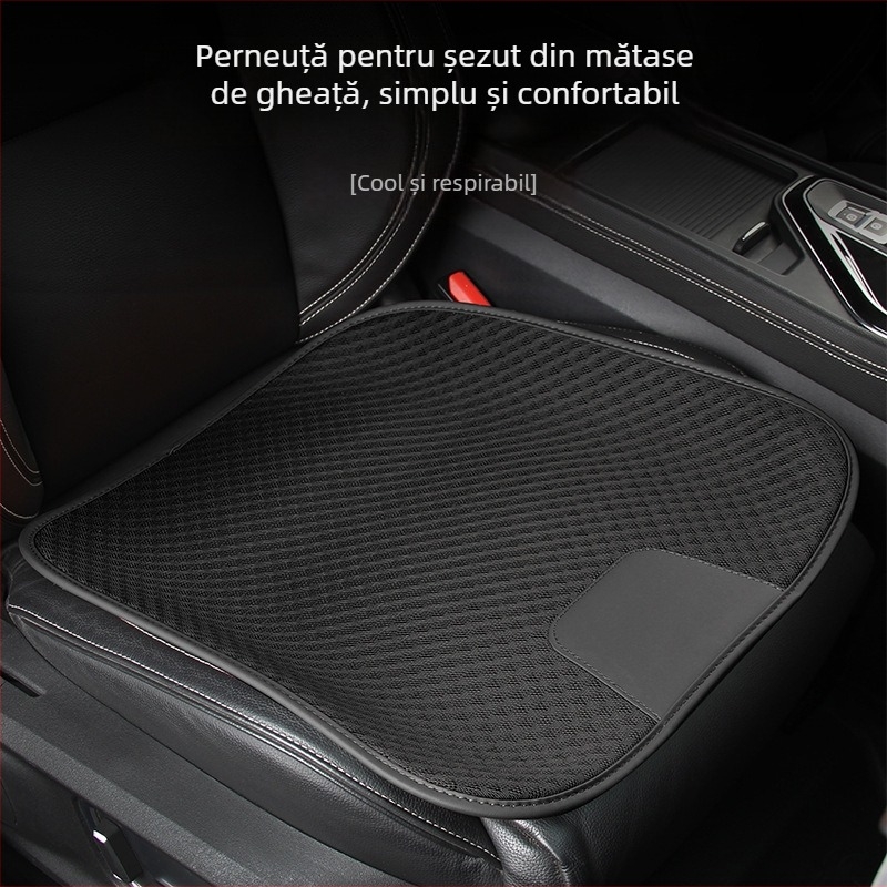 Pernă de șezut auto ventilată cu spate – Material: Ice Silk, Brand: n3, Model: Car ventilated seat cushion, Specificație: Single-chip
