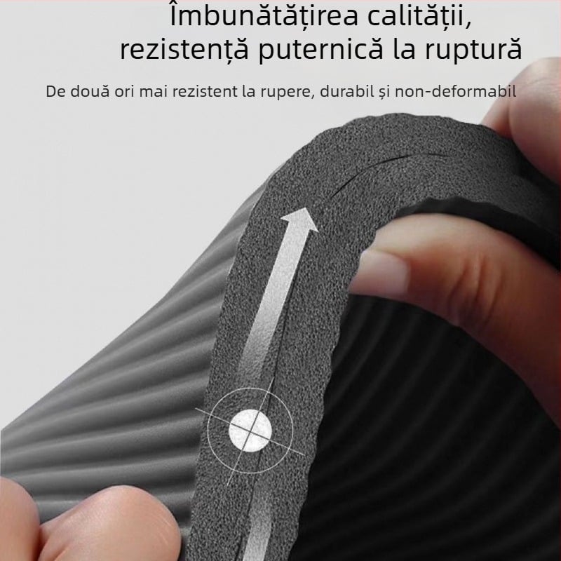 Covoraș de yoga pentru femei, din cauciuc, grosime 8 mm, lungime extinsă, izolare fonică pentru fitness