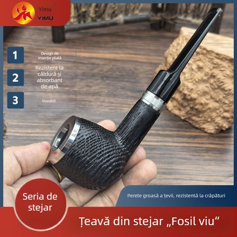 Lulea din stejar, cu cap de gură detașabil, lemn masiv, design clasic