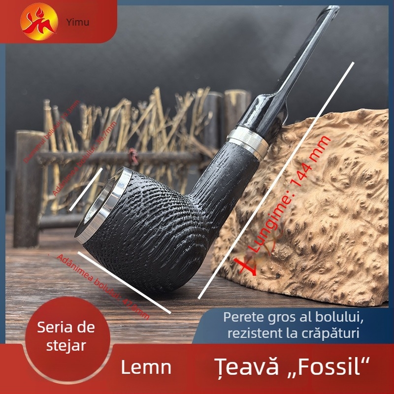 Lulea din stejar, cu cap de gură detașabil, lemn masiv, design clasic