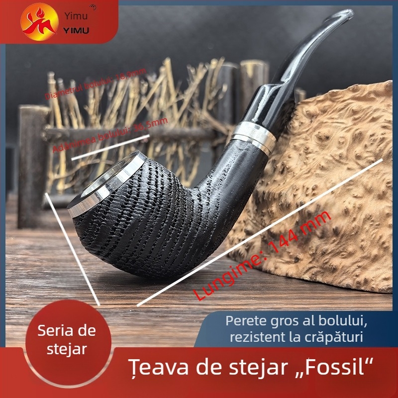 Lulea din stejar, cu cap de gură detașabil, lemn masiv, design clasic