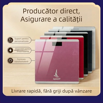 Cântar de uz casnic cu monitorizarea grăsimii corporale, alimentare Type-C, capacitate 180 kg