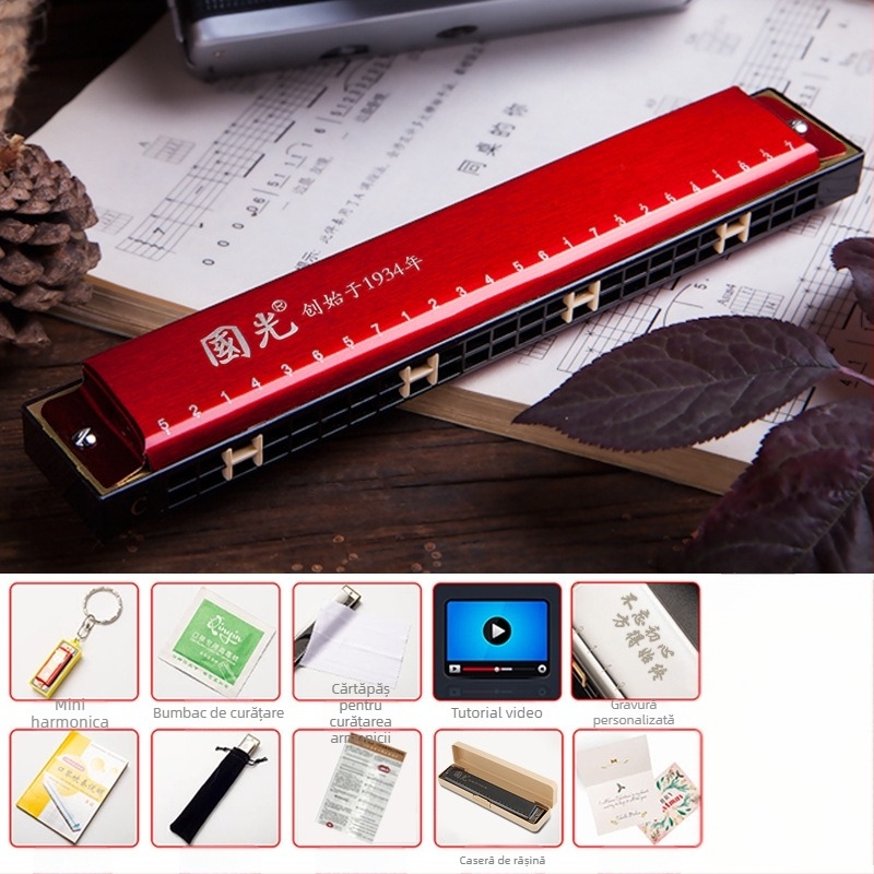 Guoguang GG24 Harmonica polifonică, 24 găuri