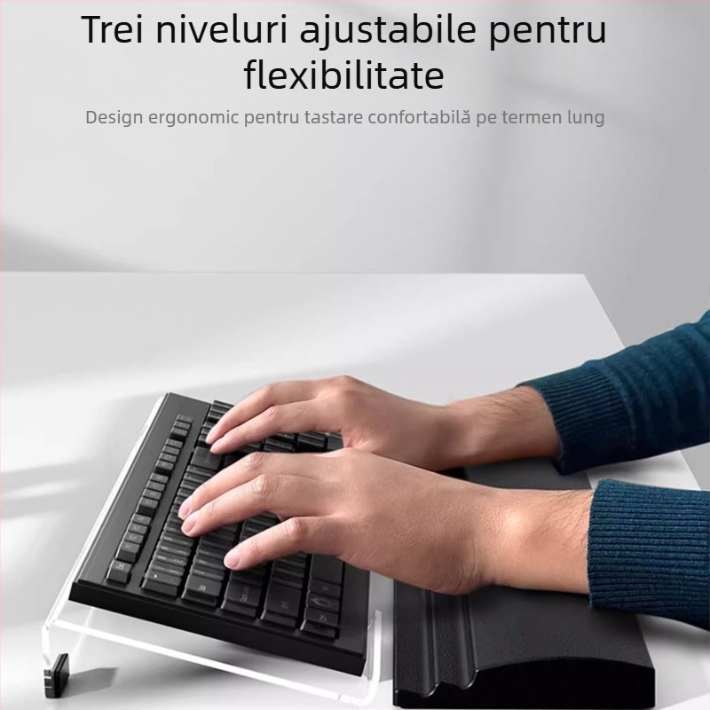 Suport pentru încheietură din silicon pentru tastatură și mouse – durabil, rezistent la uzură, pentru birou și casă