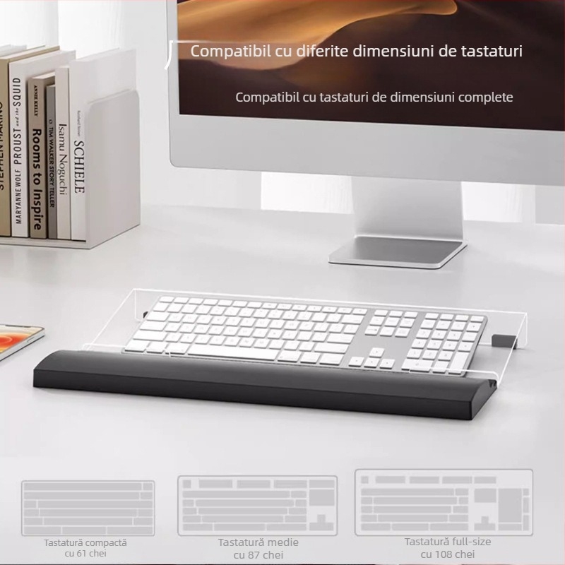 Suport pentru încheietură din silicon pentru tastatură și mouse – durabil, rezistent la uzură, pentru birou și casă